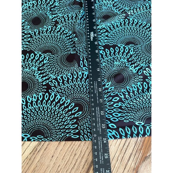 VTG Y2K N-Touch Midi Skirt Set Womens M Teal/Brown Print - Picture 7 of 10